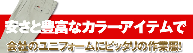 手間がかからない着心地バツグンの作業ズボン！カーゴパンツカーゴパンツ